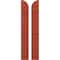 Ekena Millwork Americraft 2-Board (3 Batten) Wood Joined Board-n-Batten Shutters w/ Arch Top, ARW401BQ207X77CLH, PR ARW401BQ207X77CLH - alternate 1